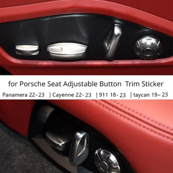 Наклейка для внутренней отделки Переднего заднего сиденья автомобиля Porsche 2018-2023 Panamera Taycan Macan Cayenne 718