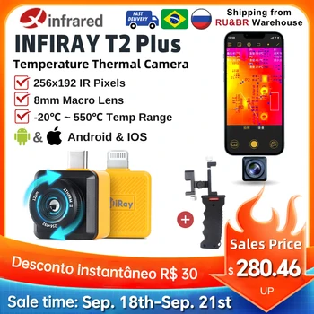 InfiRay Thermal lmager T2S Plus T2L Тепловизионная камера для Смартфонов Инфракрасная камера Ночного Видения Android Type C