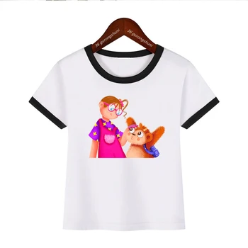 футболка для девочек, Забавная футболка Posy Flynn Sings, Музыкант, Детская футболка с Мультяшным принтом, Модная Одежда для девочек, рубашка для малышей, оптовая продажа
