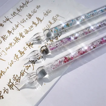 Стеклянная ручка для погружения, Цветная ручка для погружения Кристаллов, Ручка цвета бриллианта Sky Star