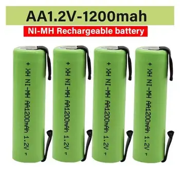Последняя модель 100% AA 1,2 V Ni MH аккумуляторной батареи 1200mAh + dly подходит для электробритвы, зубной щетки и так далее